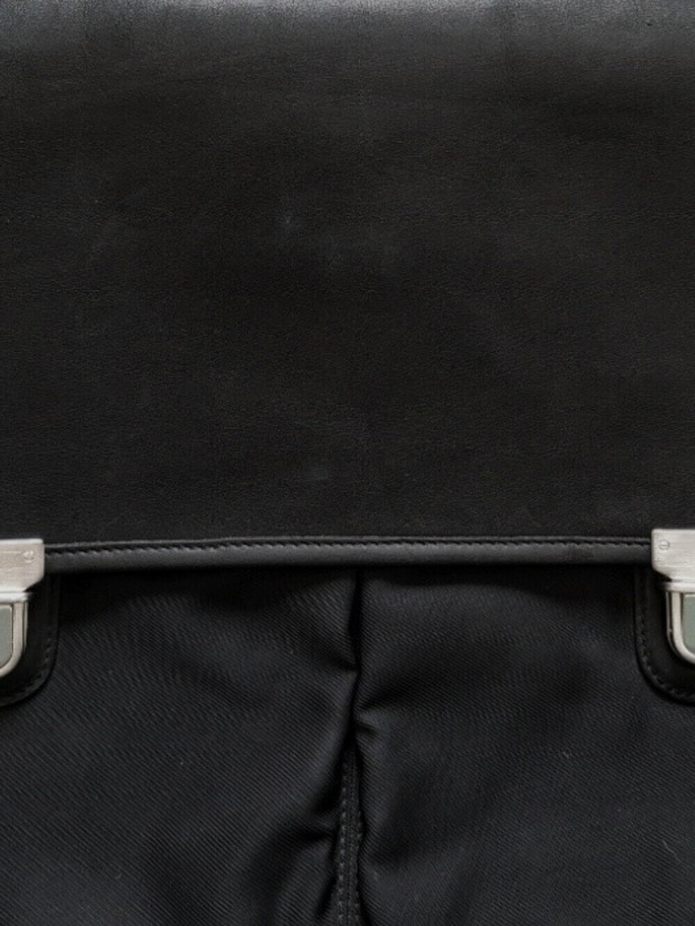 Vintage Coach Black Leather Nylon Laptop Briefcase Lay Flat Messenger Bag 5773 - Picture 11 of 13